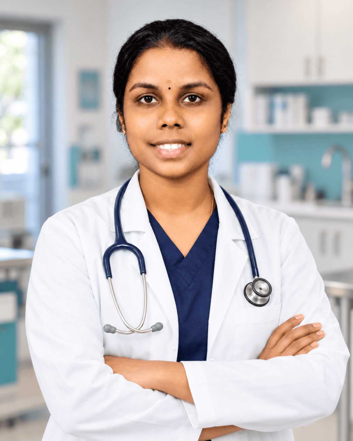 Dr. S. Archana, veterinary surgeon at Sanchu Animal Hospital