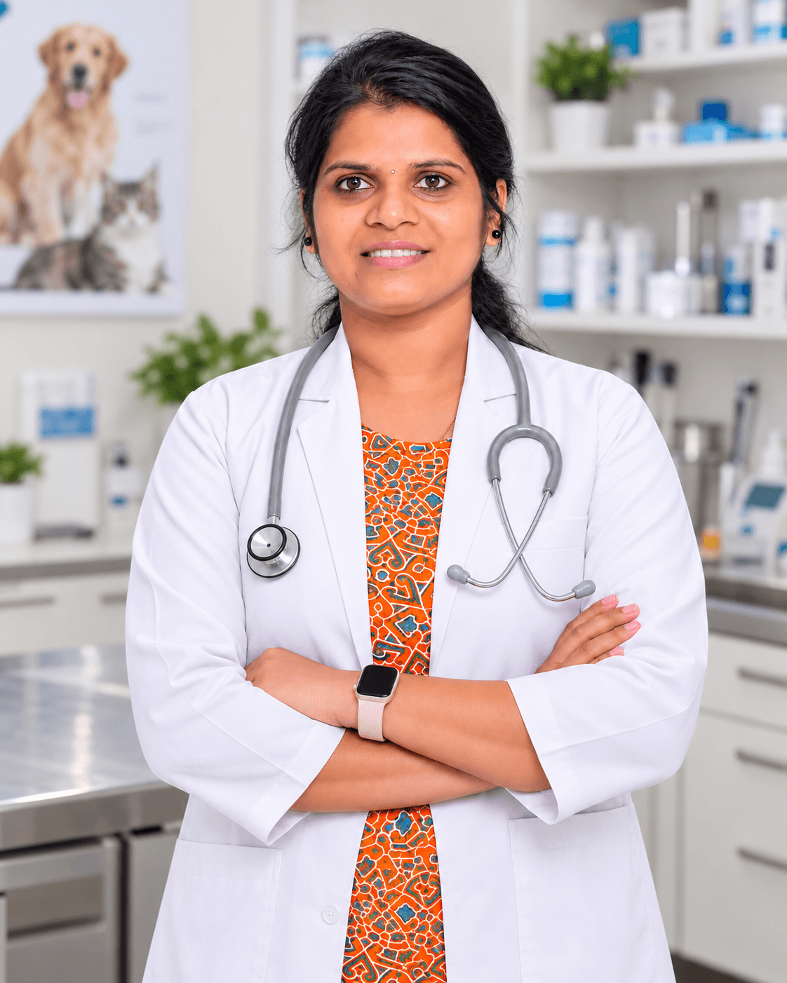Dr. Vishnu Priya, veterinary surgeon at Sanchu Animal Hospital