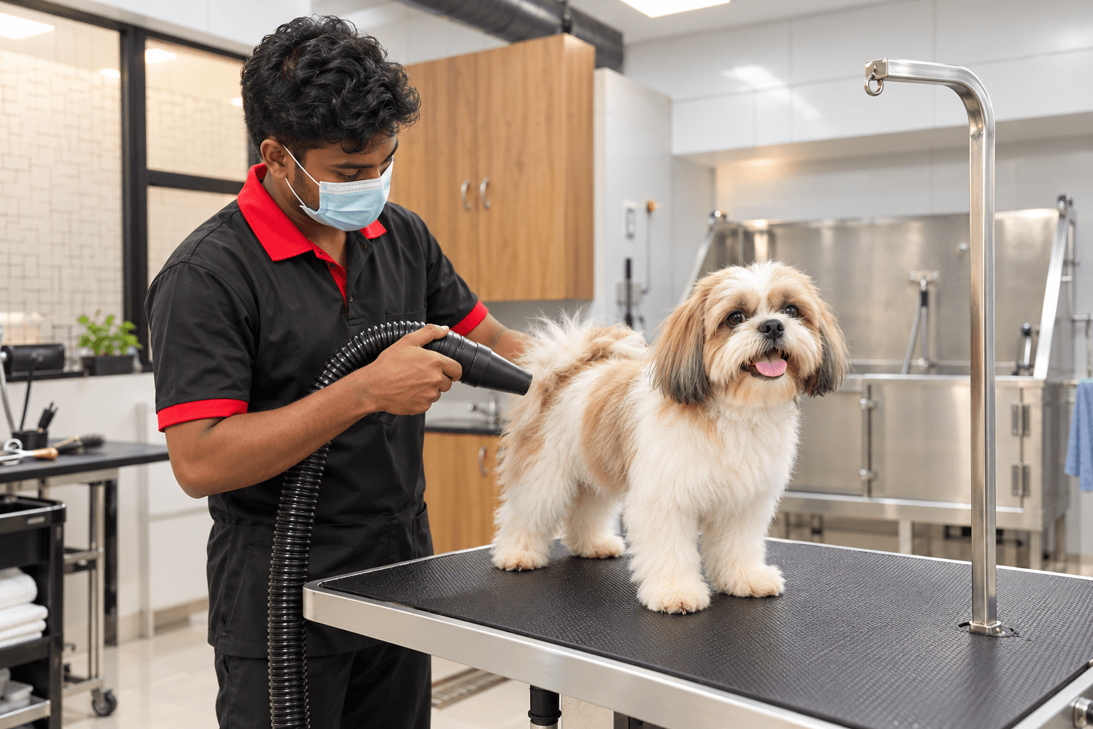Pet grooming transformation